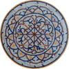 Mosaic Medallion - Blue & Red Flowers
