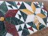 Borda de mosaico de piso de mármore