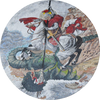 Medallón Mosaico - San Jorge El Soldado Romano