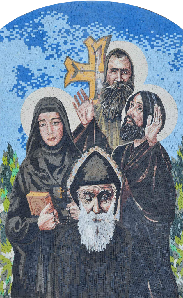 Icône en mosaïque - Saints du Liban