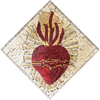 Sagrado Corazón - Arte de pared de mosaico