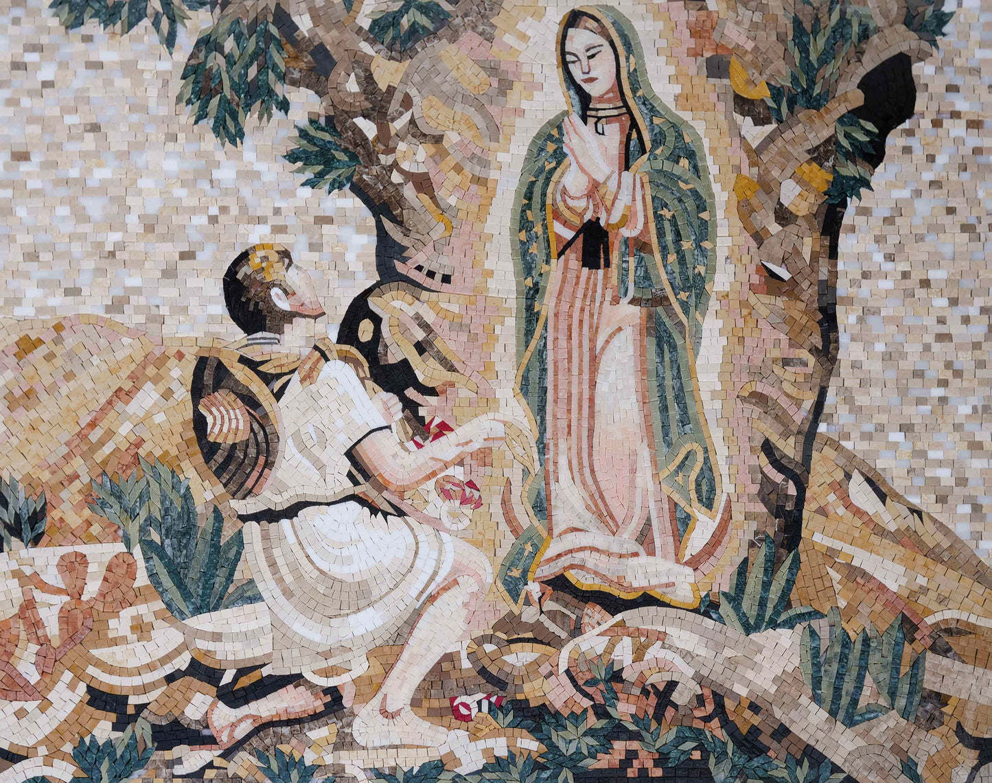 The Lady Of Guadalupe - Religious Art Mosaic
