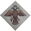 Mosaic Artwork - Two Heads Eagle