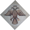 Obra de mosaico - Águila de dos cabezas