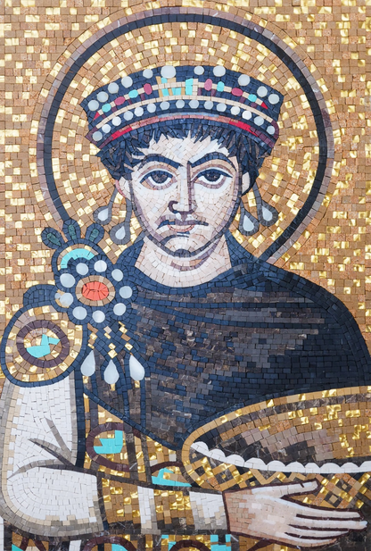 Justinian Mosaic Portrait - Byzantine Empire