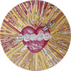 Il Sacro Cuore - Medaglione in mosaico