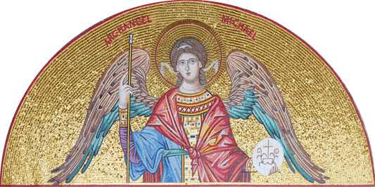 Archangel Michael Mosaic Icon | Luxury Handcrafted Religious Art