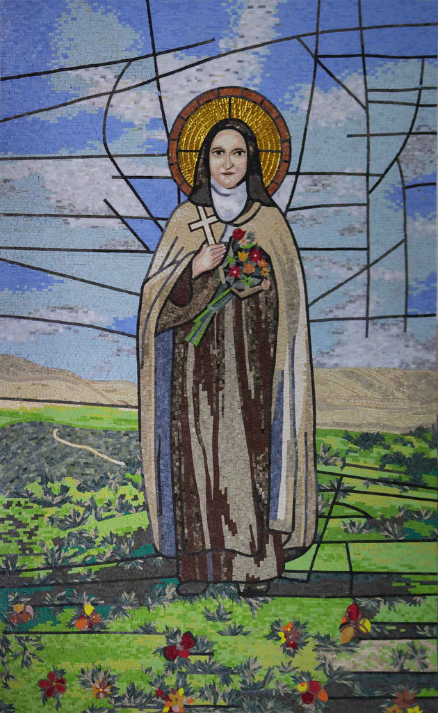 Mosaico religioso di Santa Teresa