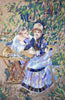 Pierre-Auguste Renoir "Amantes" - Reproducción en mosaico