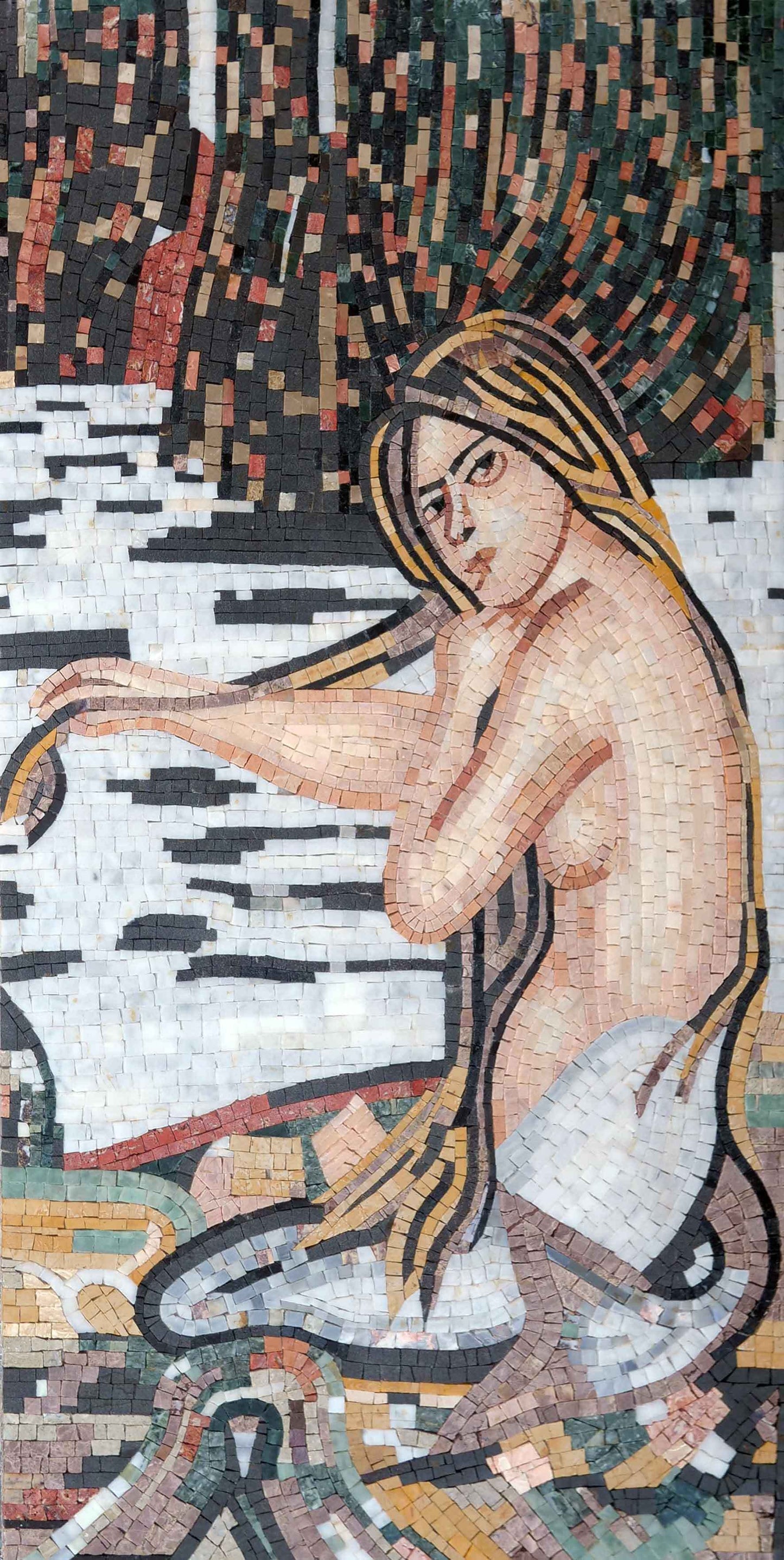 John William Waterhouse "The Mermaid" - Mosaic Reproduction