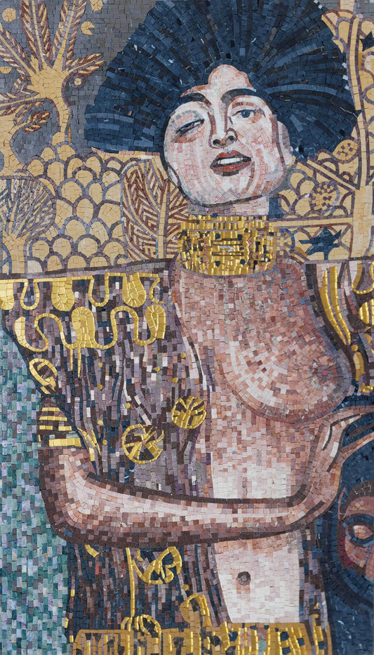 Gustav Klimt Judith - Mosaic Reproduction