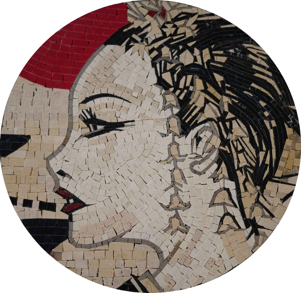 Mosaic Woman - Mosaic Medallion