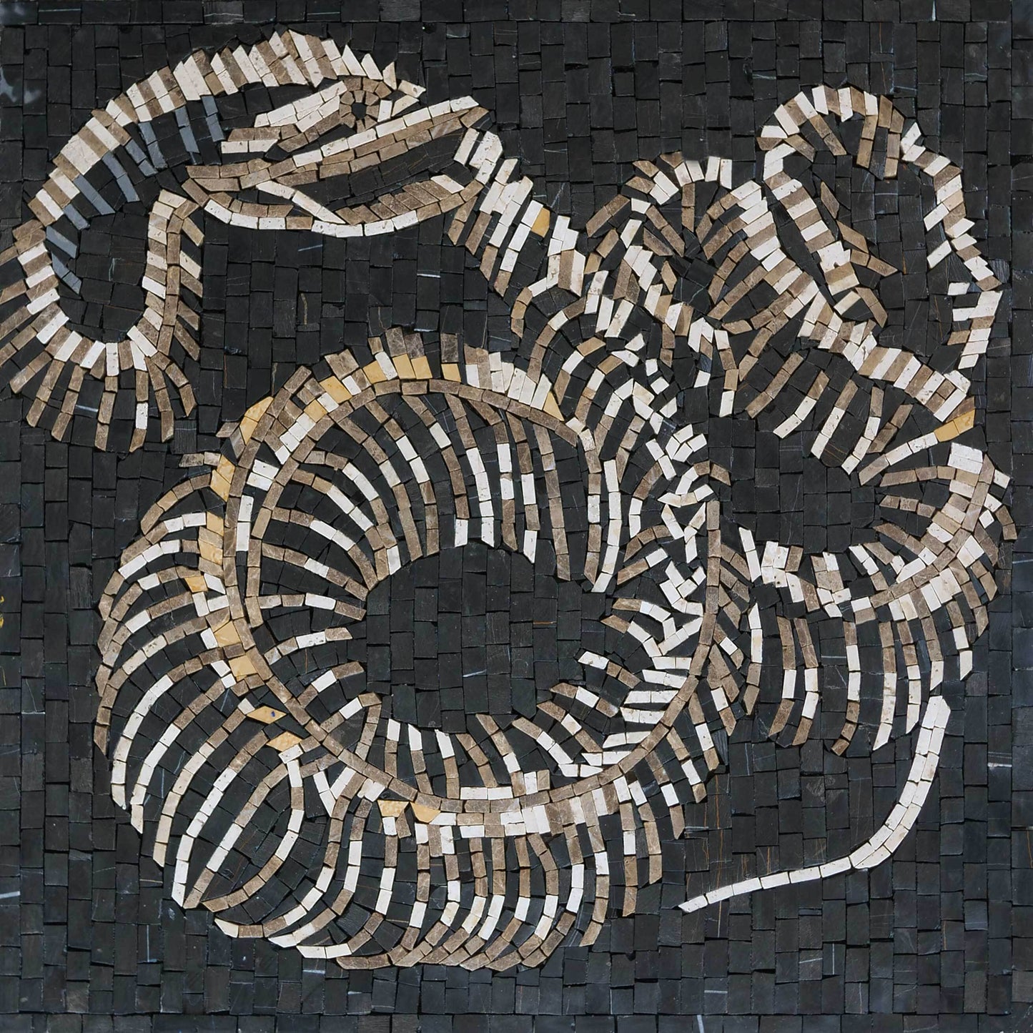 Snake Skeleton Mosaic Wall Art