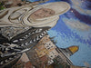 Arte del mosaico de la mujer palestina Wael Rabee
