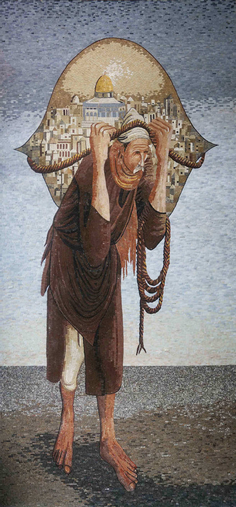 Camel of Hardships Sliman Mansour Mosaic Art