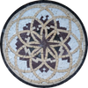 Mosaico Floral - Medalhão Geométrico