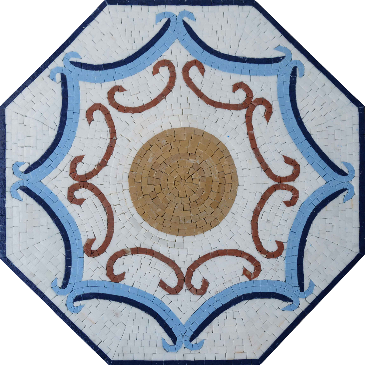 Octagonal Motif Geometric Mosaic - Octagon Shape | Mozaico Design