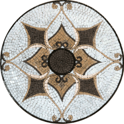 Mosaic Tile Art - Arabesque Medallion