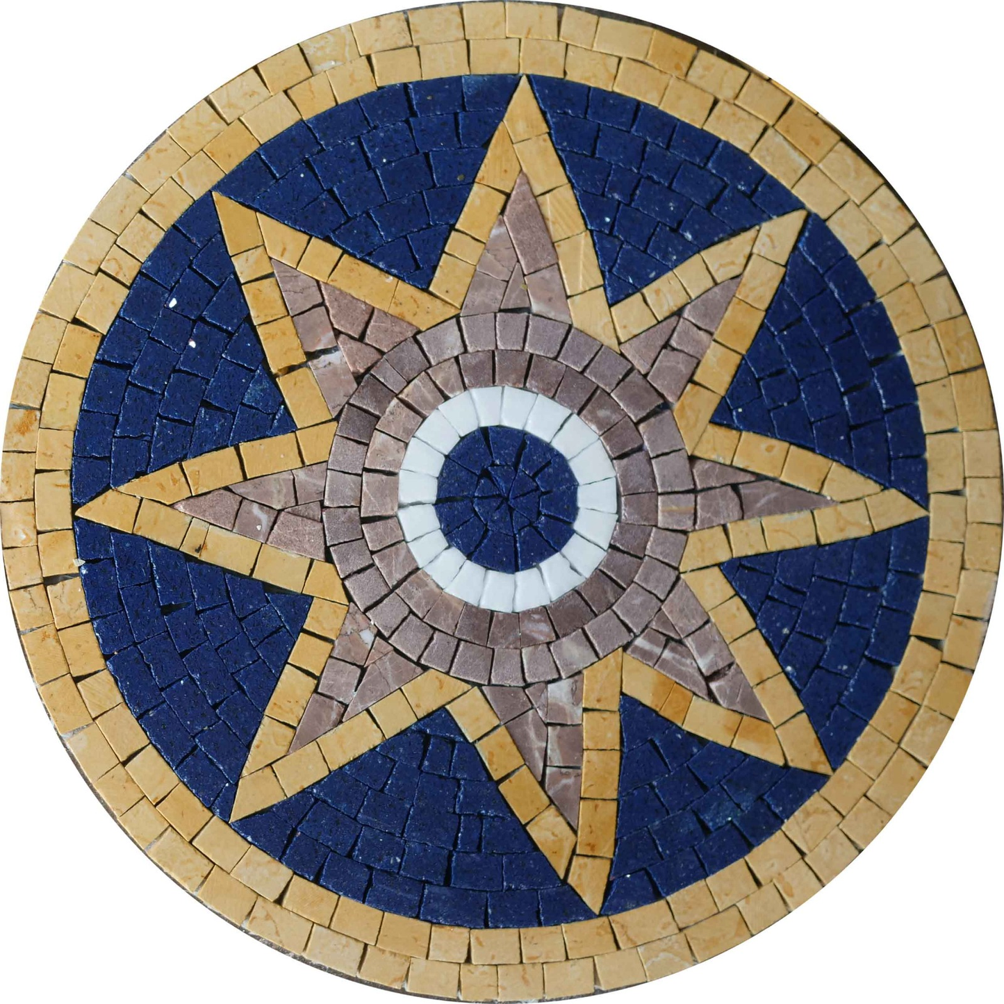 Marble Floral Medallion - Flower Eye