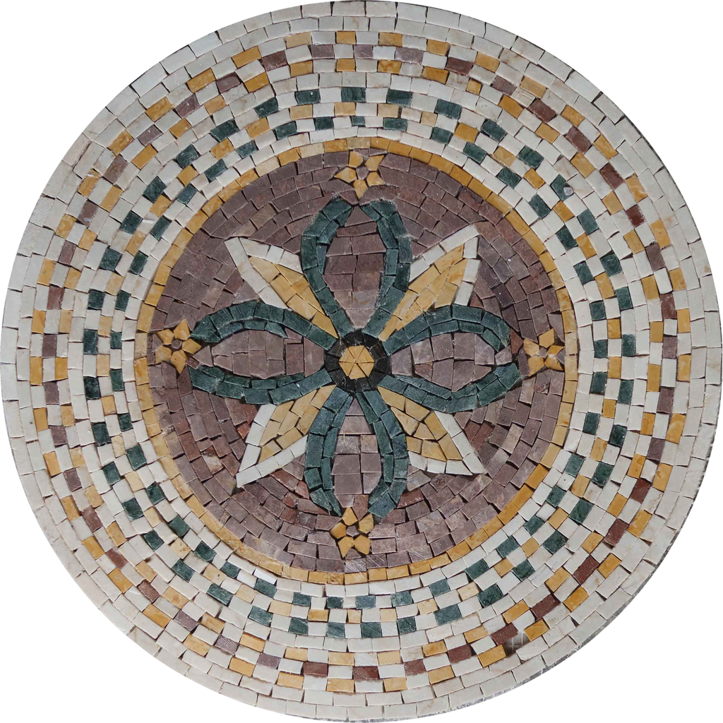 Mosaic Medallion - Central Floral