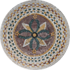 Medalhão Mosaico - Floral Central