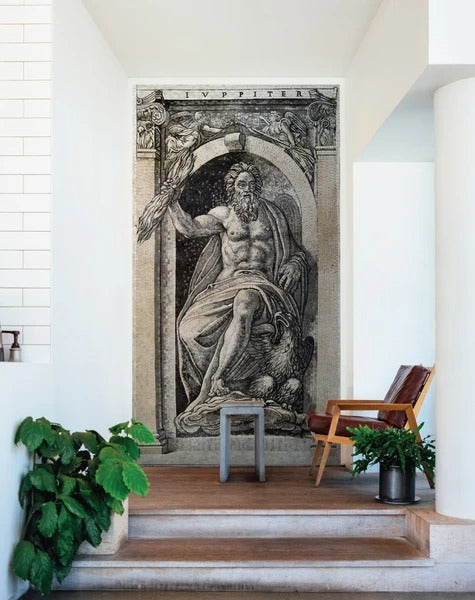 Deus grego antigo mosaico