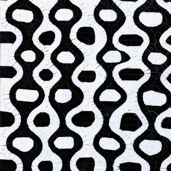 Geometric Pattern - Custom Mosaic Handmade Artwork - Mesh Backing