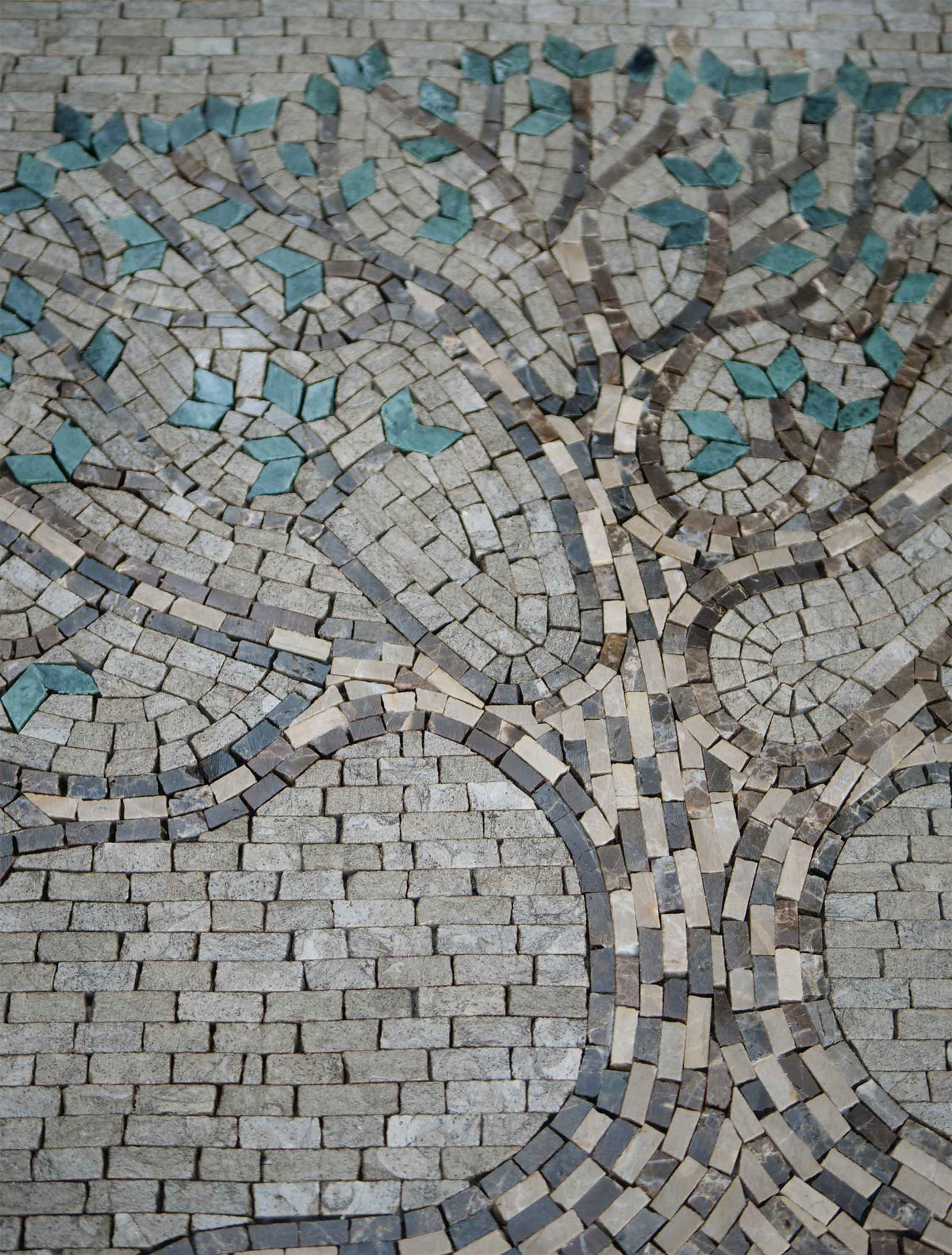 Tree of Life Mosaic – Nature Marble Wall Art - Mesh Backing
