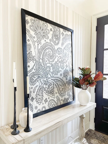Elegant Paisley Design - Marble Mosaic Stone Wallpaper Mural - Mesh Backing