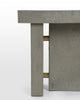 Tavolino da caffè industriale contemporaneo in cemento e acrilico