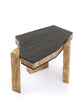 Table d’appoint en bois mosaïque fabriquée à la main - Pièce de déclaration de luxe