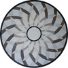 Diseño de flores de mosaico - Medallón de mosaico
