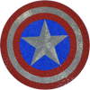 Captain America's Shield - Mosaic Medallion