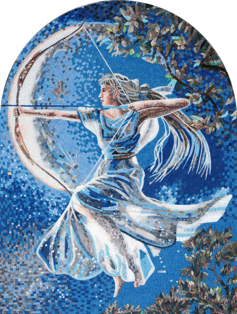 Arte em mosaico - Deusa Diana