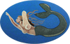 Mosaikkunst - Die nackte Meerjungfrau
