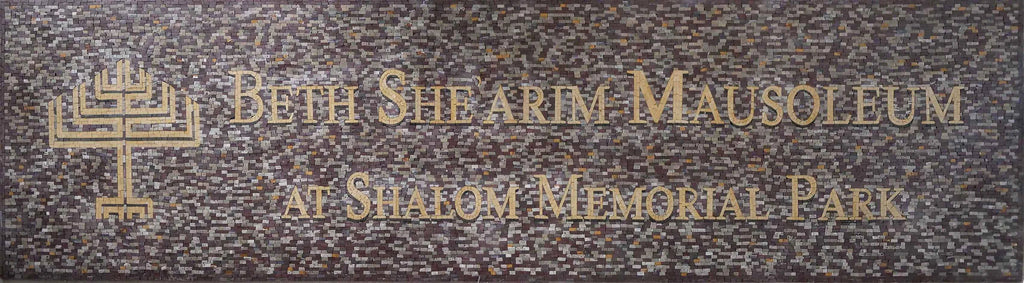 Mausoléu de Beth She'arim no Shalom Memorial Park - Arte em mosaico personalizada