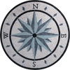 Mosaic Medallion - Blue Shades Compass