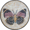 Medalhão Mosaico - Desenho Borboleta