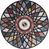 Medaglione Mosaico - Geometria Multicolore