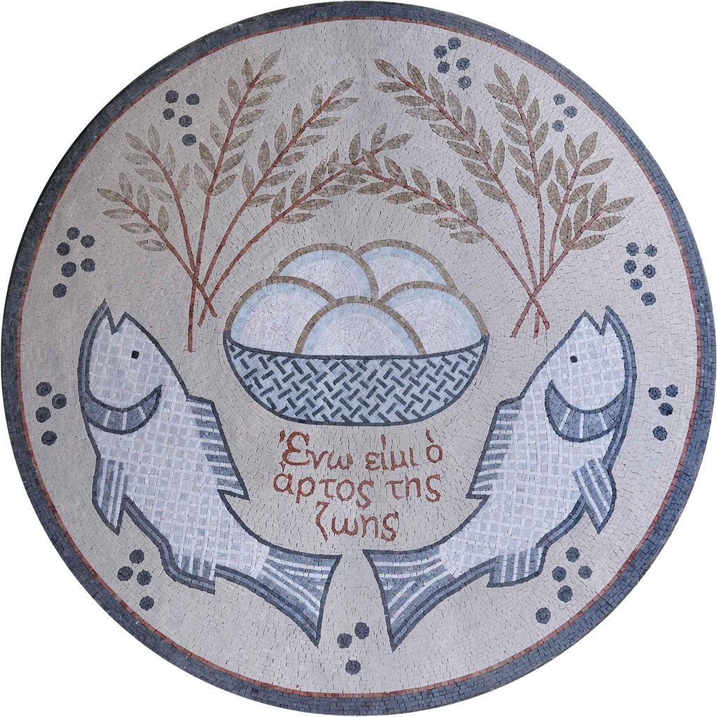 Medallón Mosaico - Símbolos Religiosos