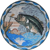 Medalhão Mosaico - O Peixe Faminto