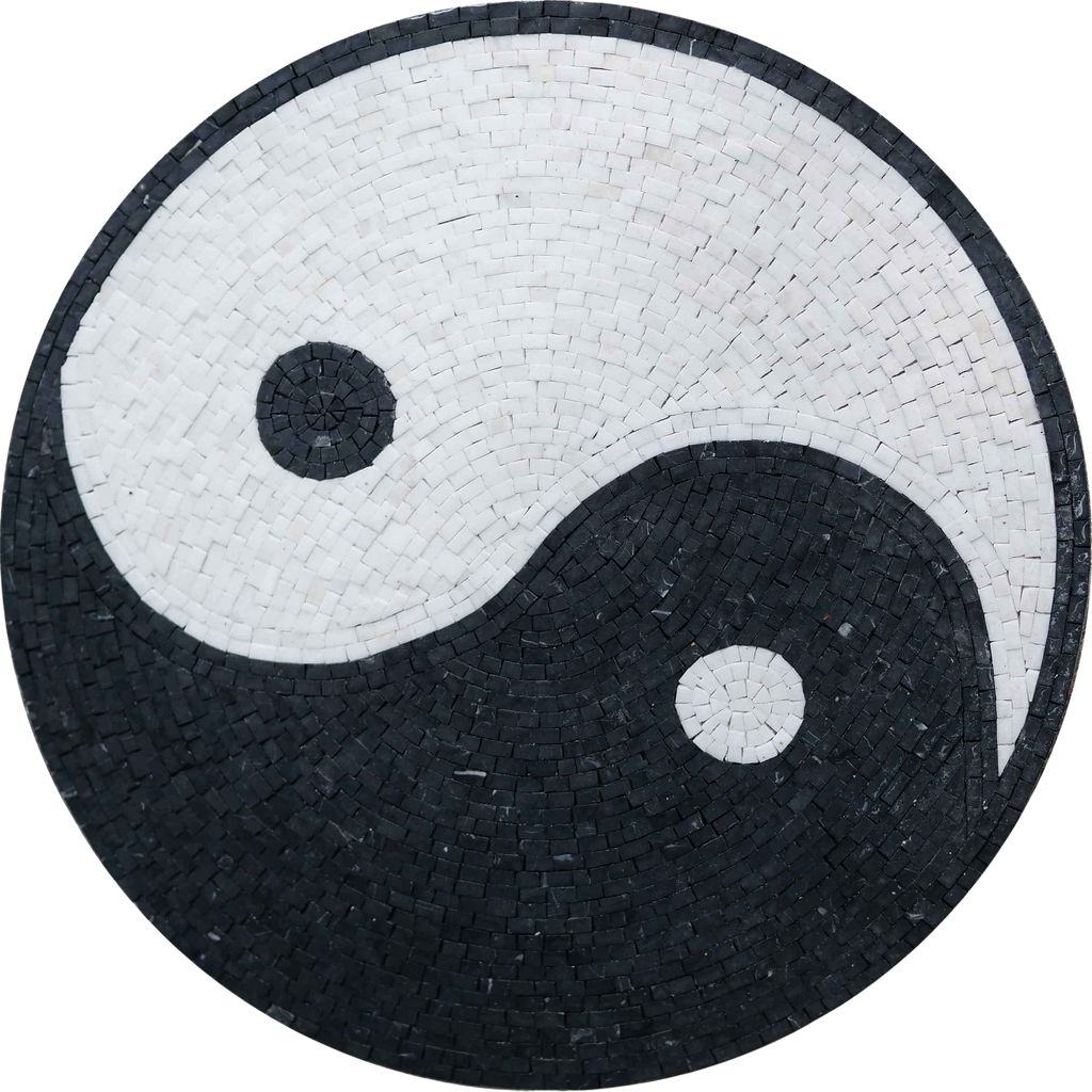 Medaglione Mosaico - Yin e Yang