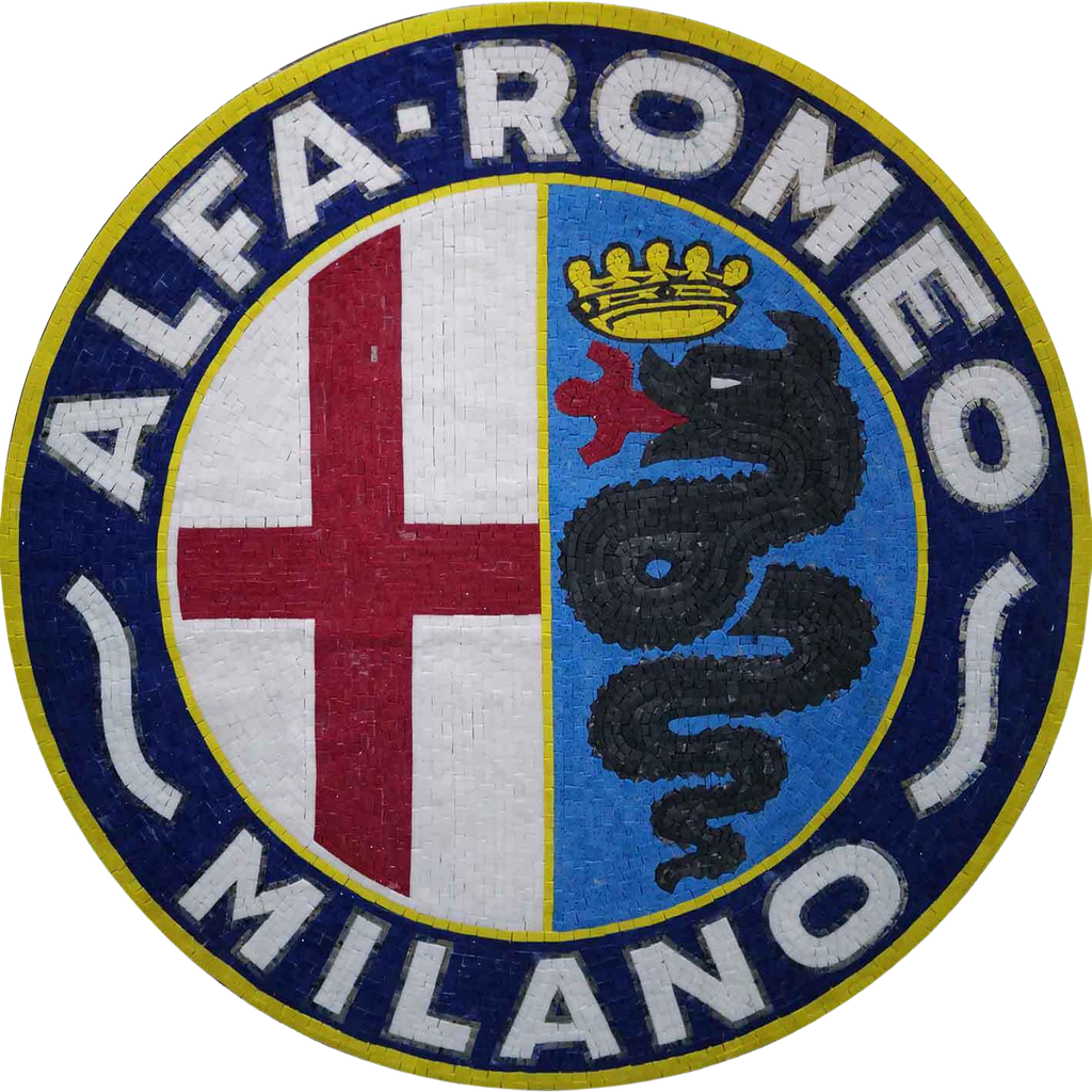 Insegna Mosaico - Alfa Romeo Milano