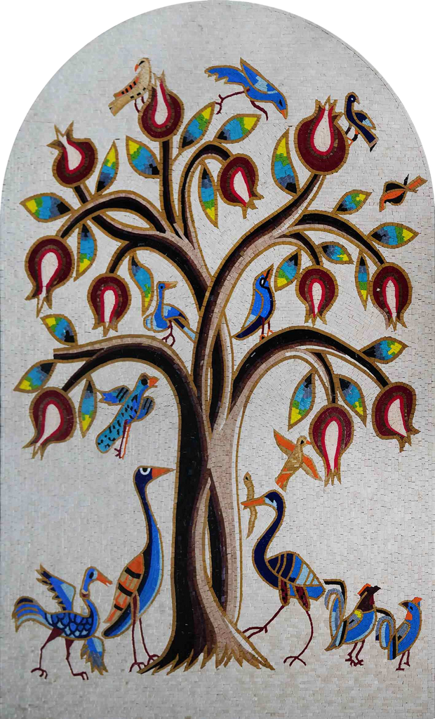 Árvore Mosaico - Pássaros e Árvores