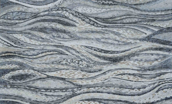 Peloponnese Waves - Abstract Mosaic Art | Luxury Handcrafted Stone