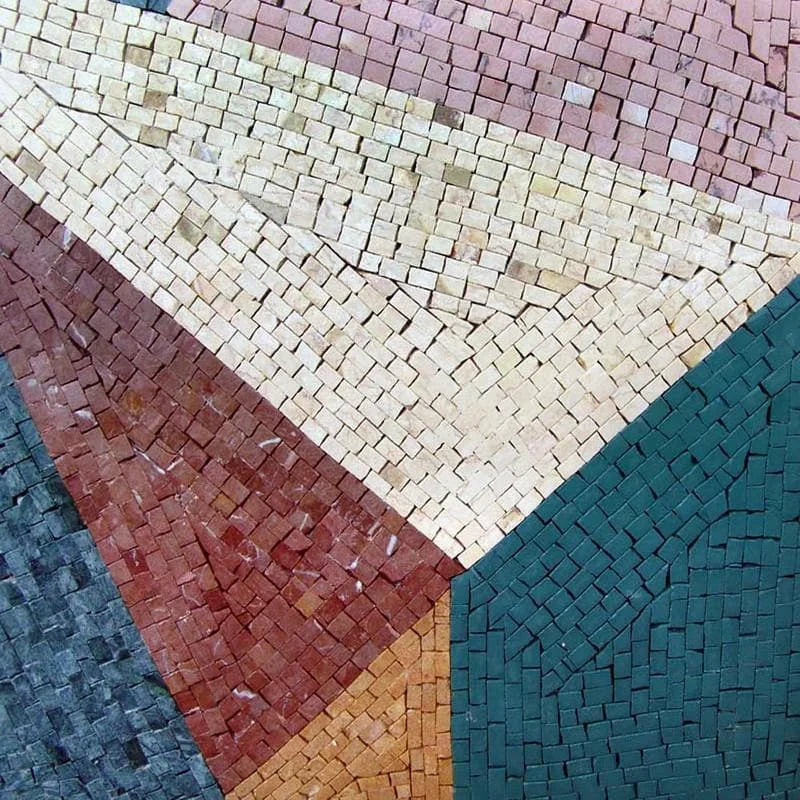 Ladrillo - Arte abstracto del mosaico