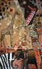 Afrikanische Wildnis - abstrakte Mosaikgrafik