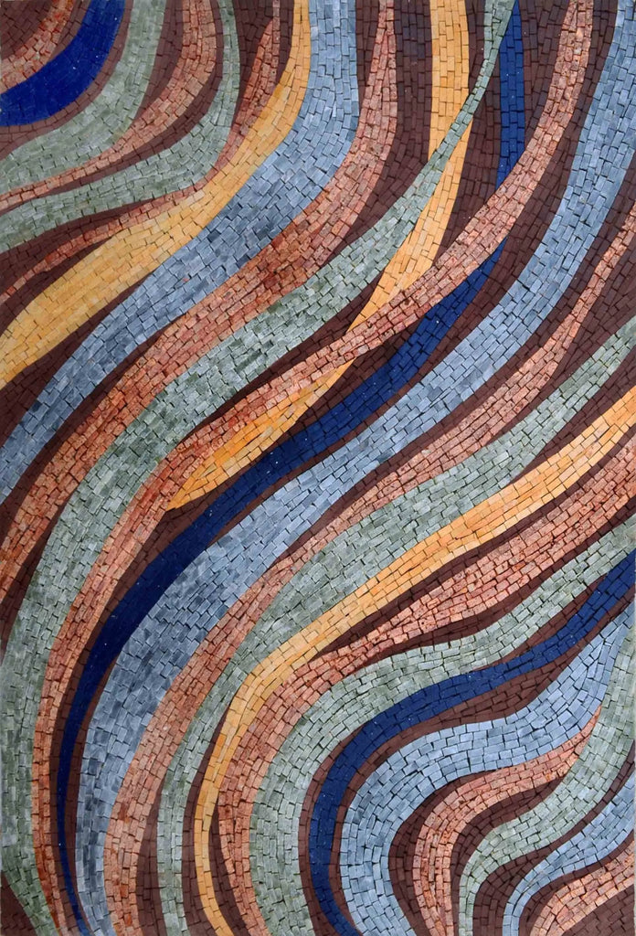 Mosaik-Fliesen-Muster - Nördliche Wellen
