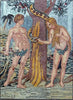 Marmo del mosaico di scena della creazione di Adamo ed Eva