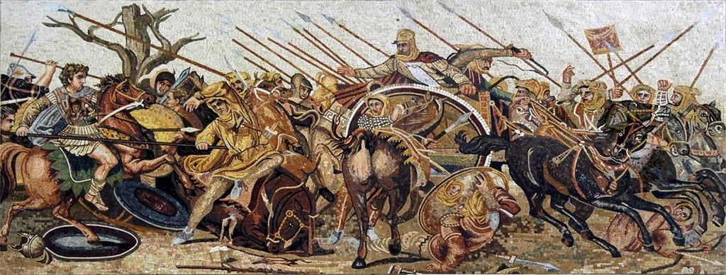 Mosaïque de la bataille d'Alexandre d'Issus